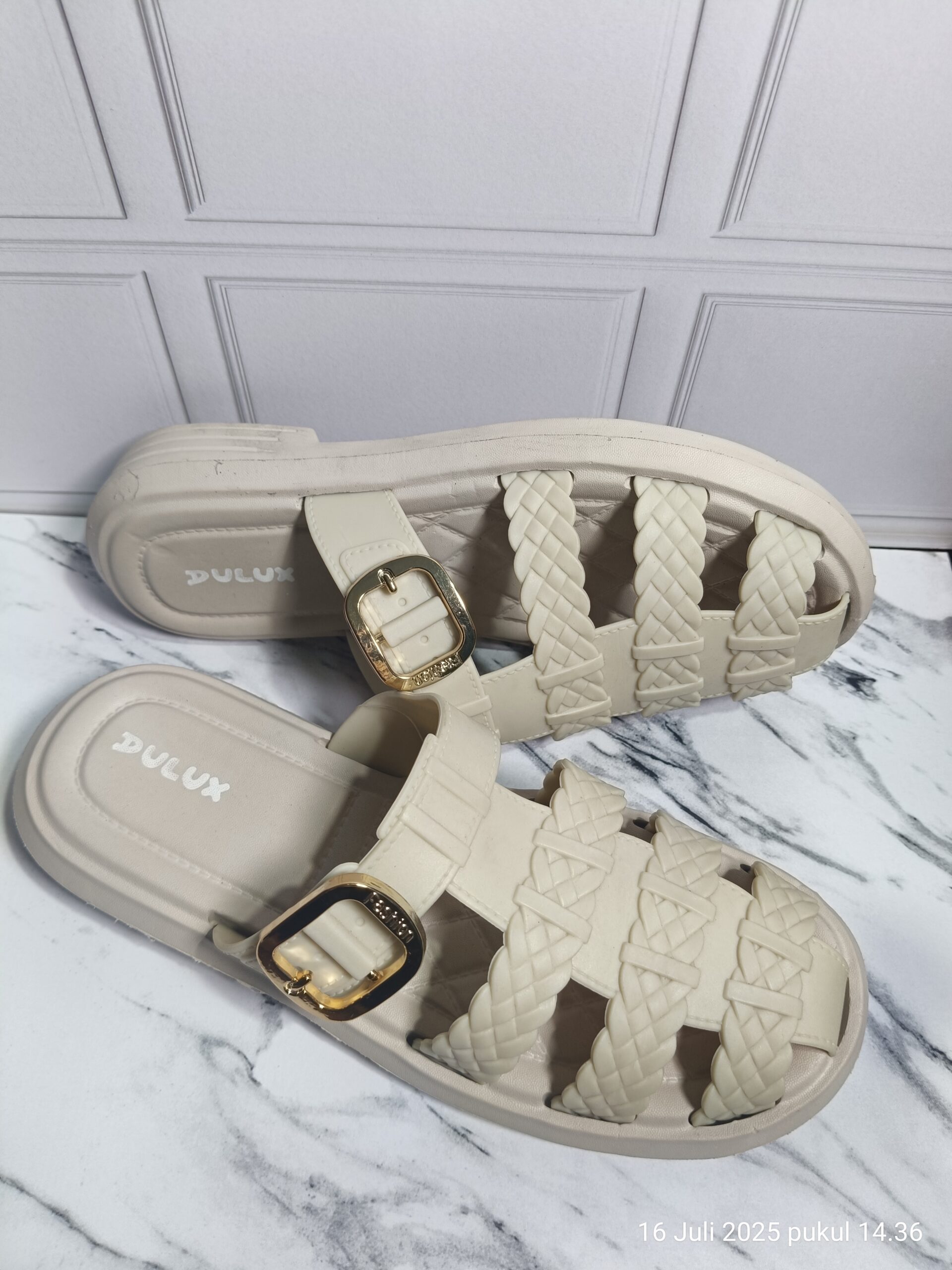 Sandal Wanita Slop Jelly Tali Kepang Premium - Gambar 2