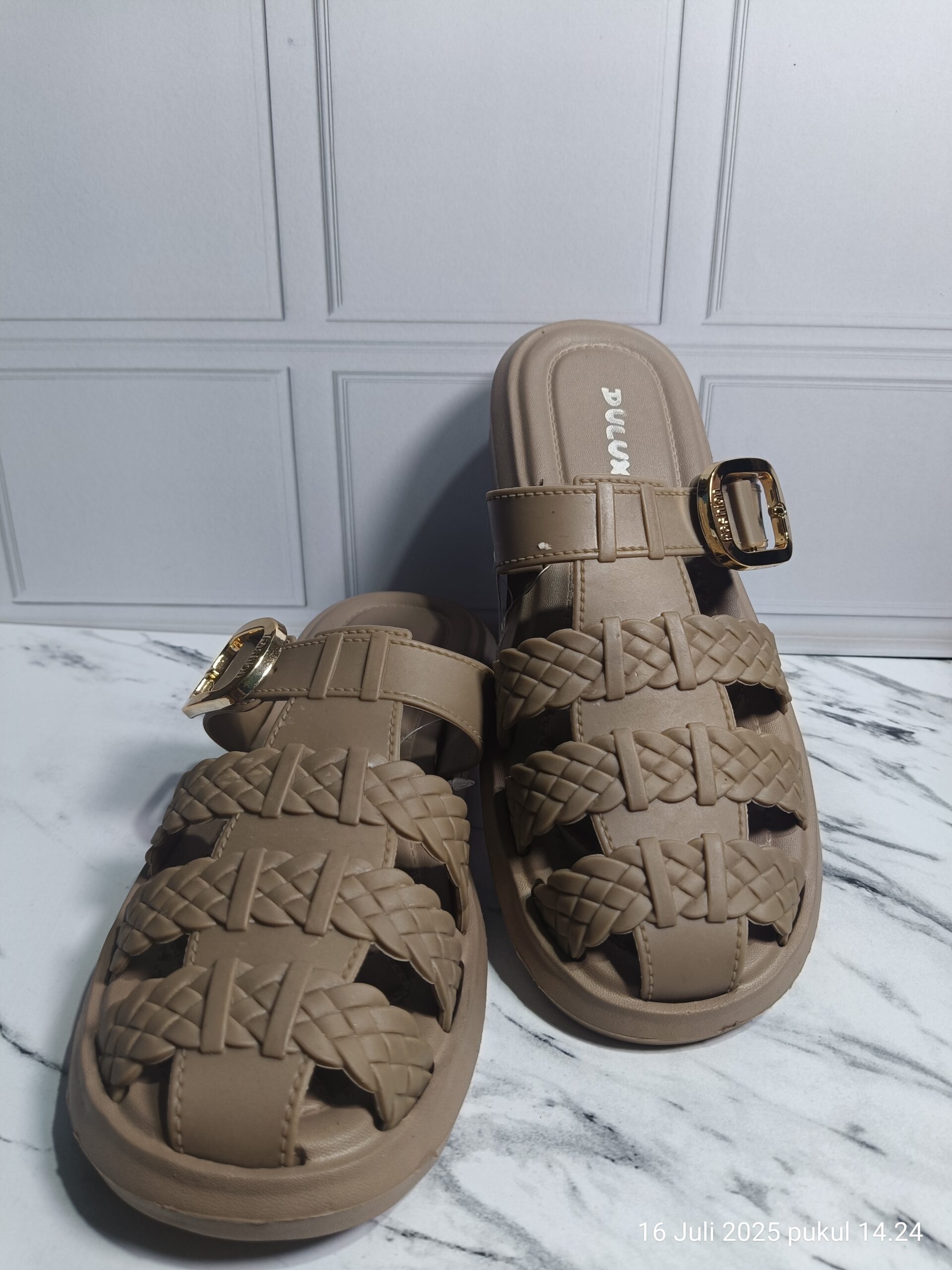 Sandal Wanita Slop Jelly Tali Kepang Premium - Gambar 8
