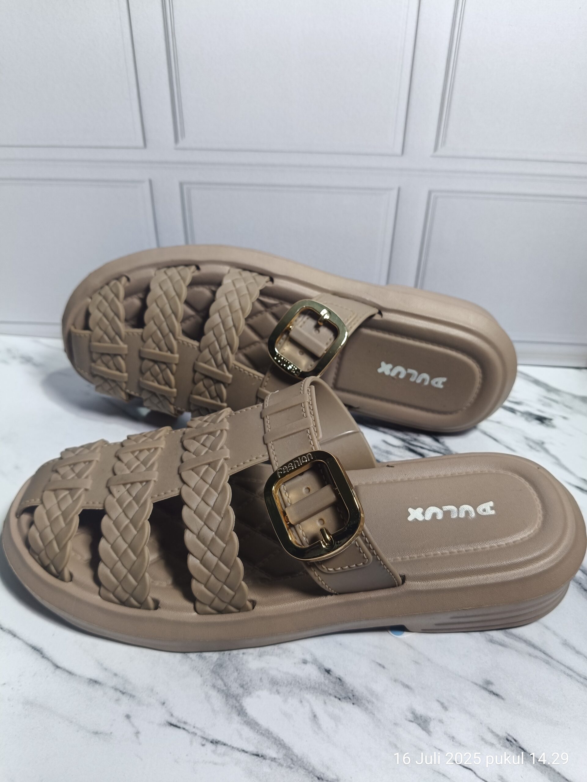 Sandal Wanita Slop Jelly Tali Kepang Premium - Gambar 6
