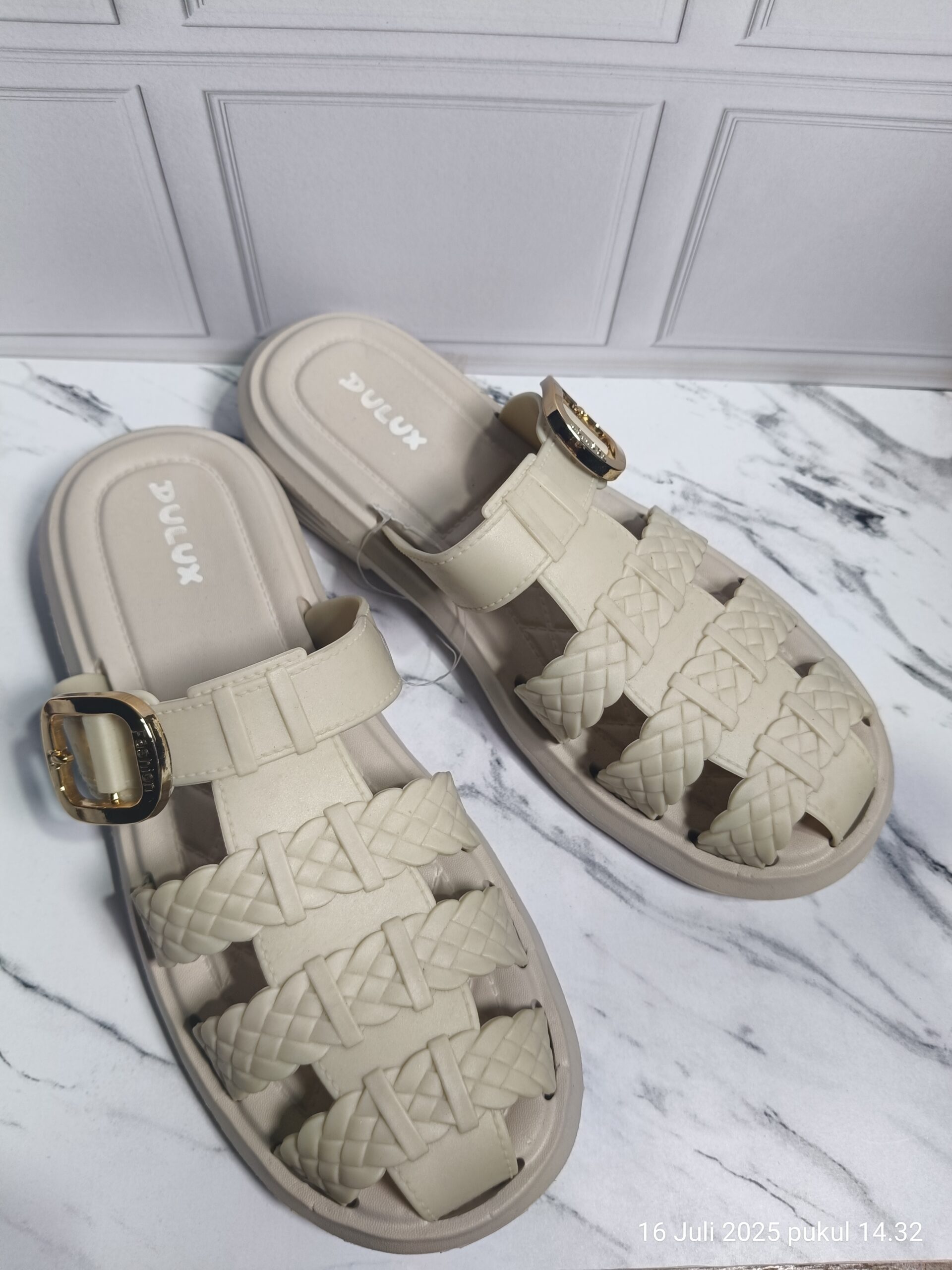 Sandal Wanita Slop Jelly Tali Kepang Premium - Gambar 7