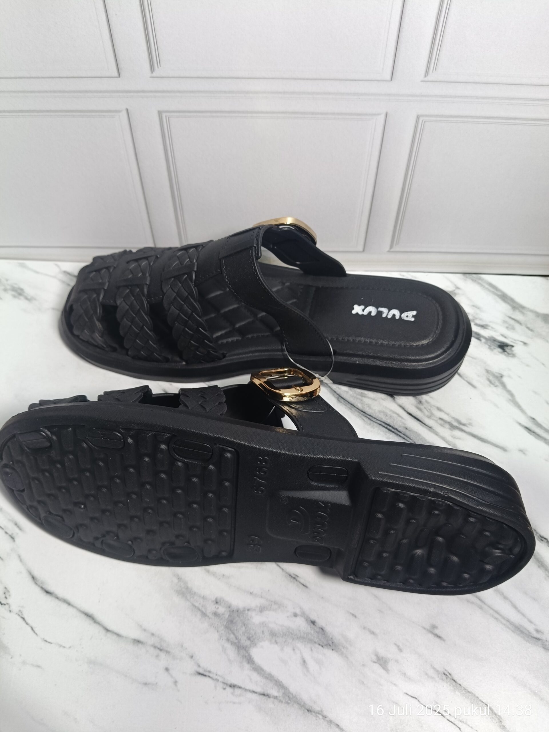 Sandal Wanita Slop Jelly Tali Kepang Premium - Gambar 5
